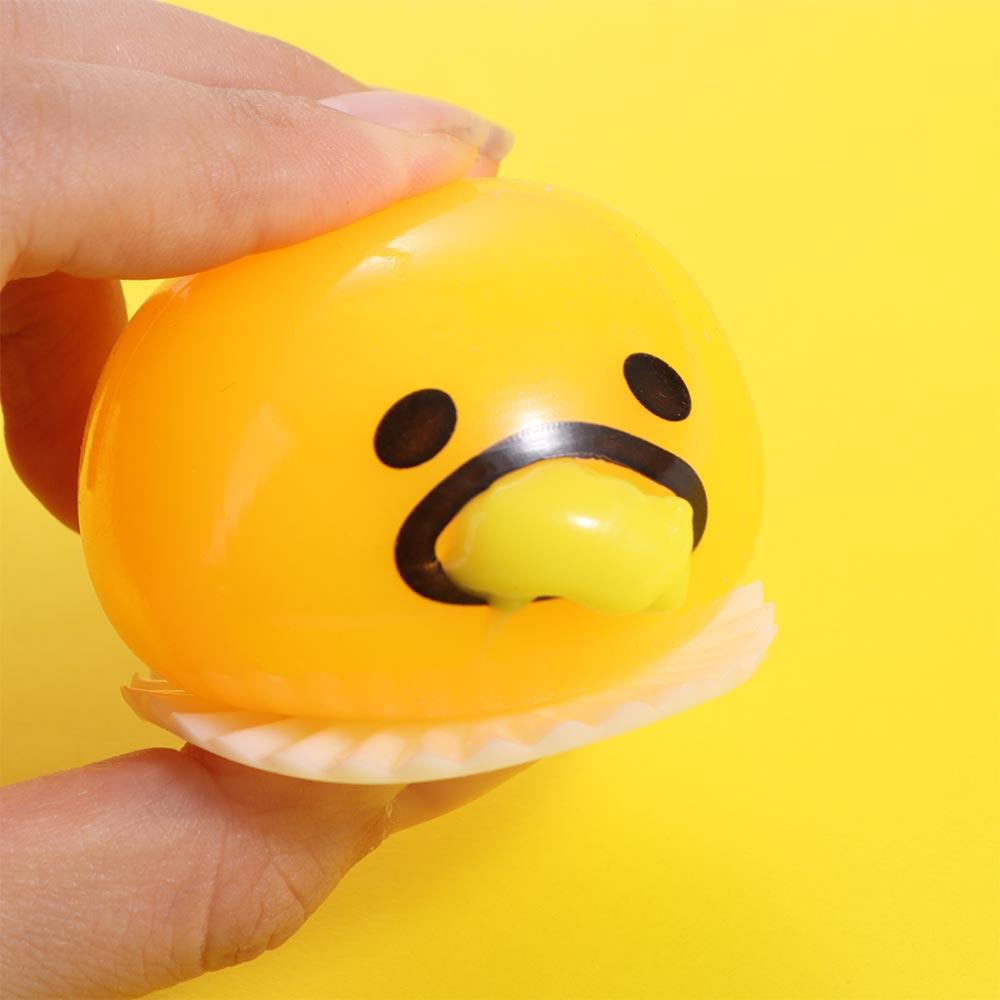 New Squishy Funny Egg Yolk Squeeze Toys Vomit Custard Bun Stress Ball Creative Stress Relief Sticky Decompression Toys For Kids