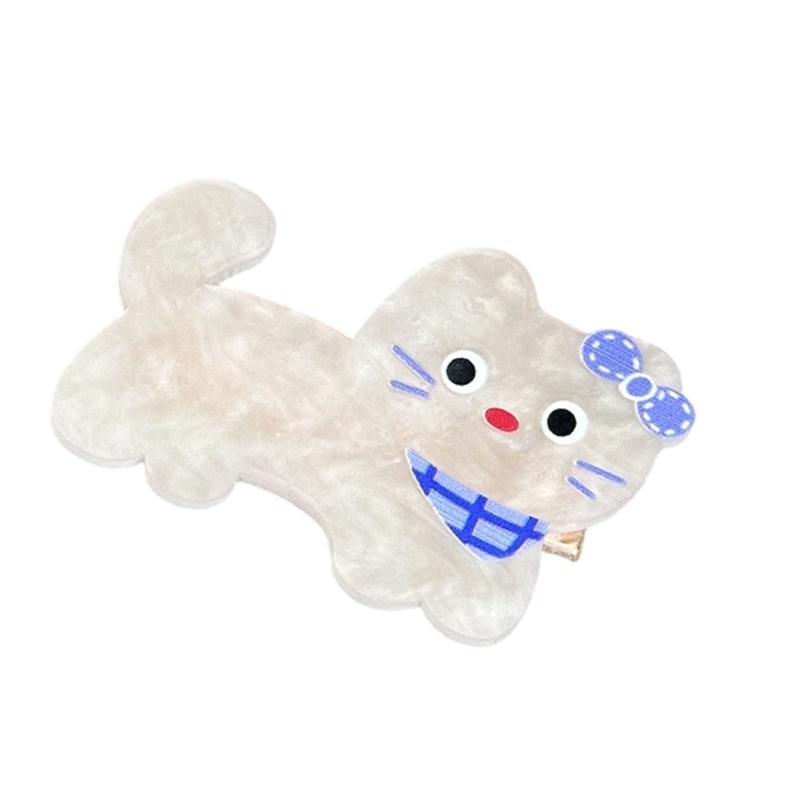 A52E Cartoon Animal Hair Clamp Acrylic Design Fun Headdress Secure Hair Accessories