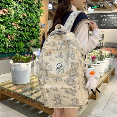 Mochila graffiti estudantes universitárias design de nicho estudantes do ensino médio ensino fundamental mochila casual grande capacidade mochila escolar novo