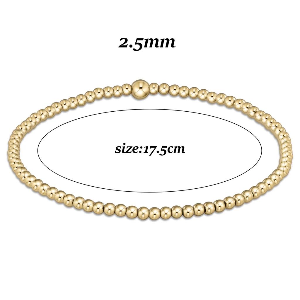 Vlen Bohemian Gold Ball Beaded Bracelet Set Handmade Fashion Chunky Statement Jewelry for Wedding Anniversary Gift
