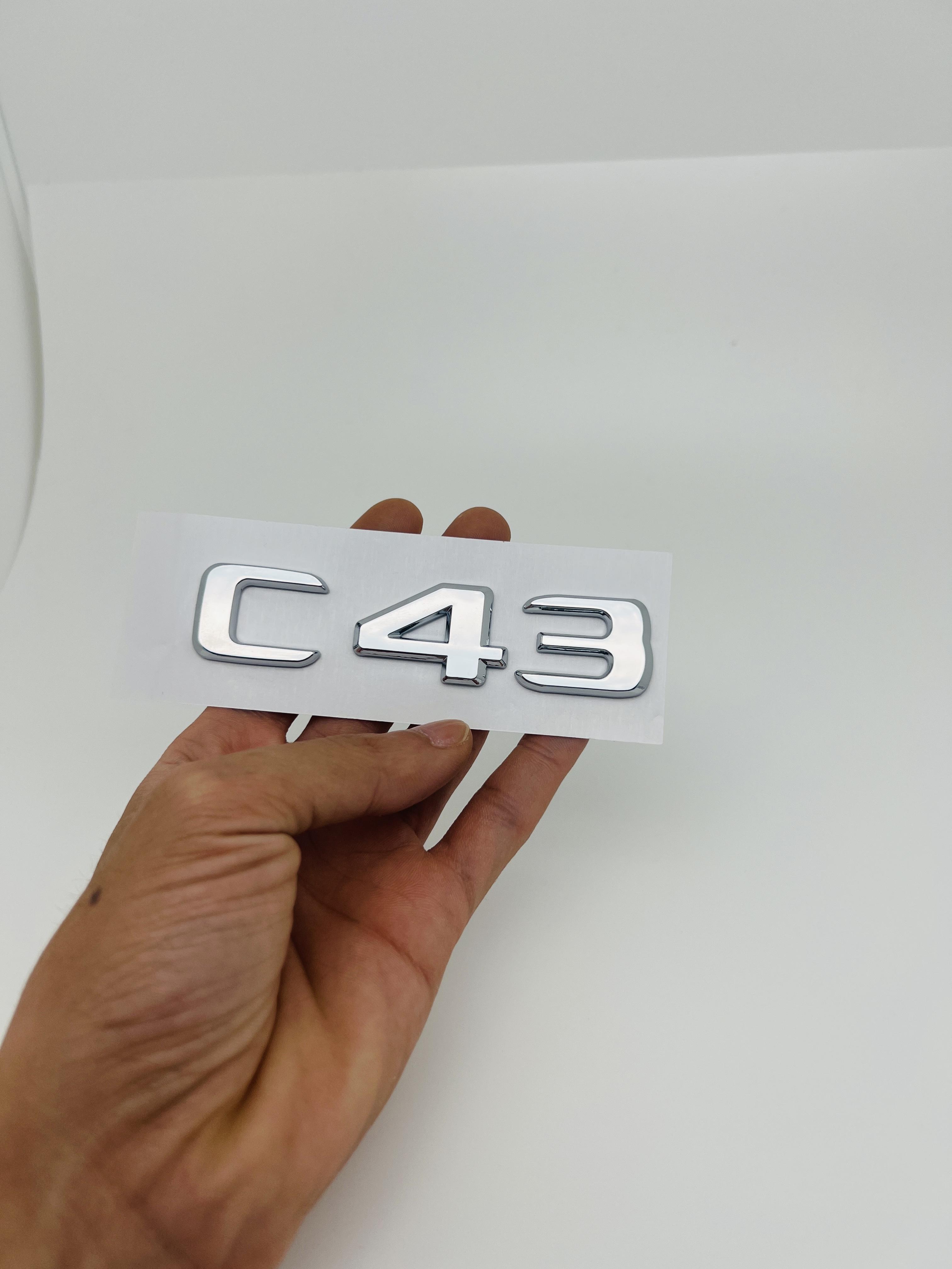 

3D ABS Black C63 C43 C180 C220d C300 Logo Letters 4MATIC Badge Car Rear Star Sticker AMG Emblem For Mercedes Benz W205 C205 W206