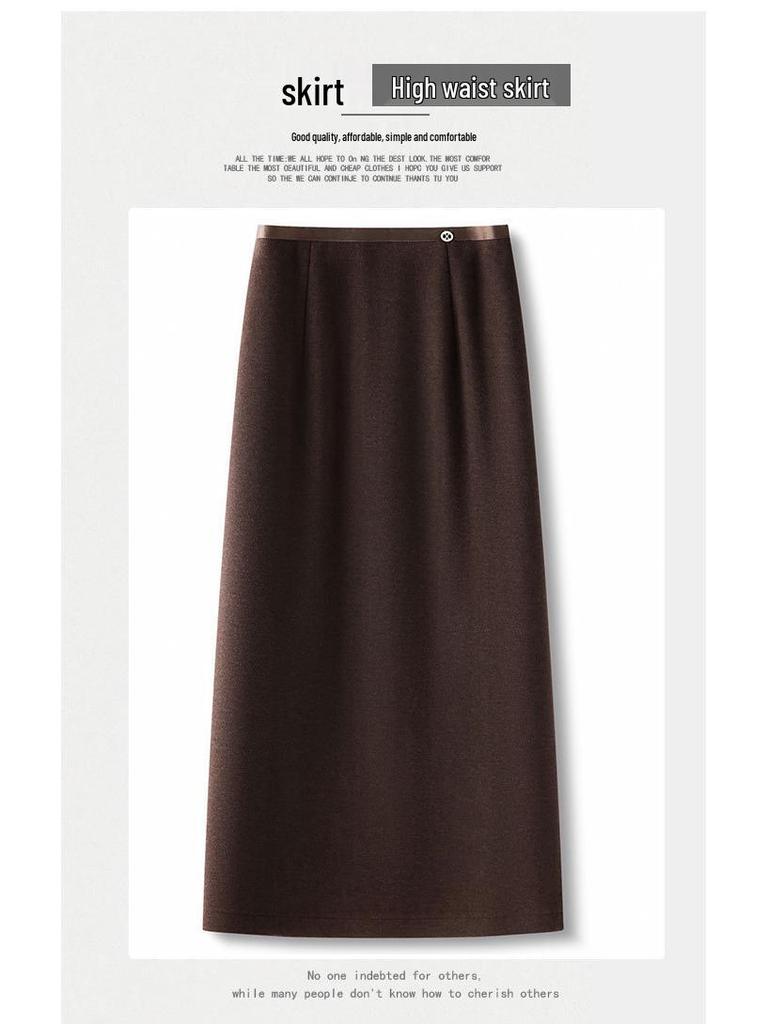 Women's Autumn/Winter 2025 A-line Slimming Pencil Skirt - Fashionable & Versatile