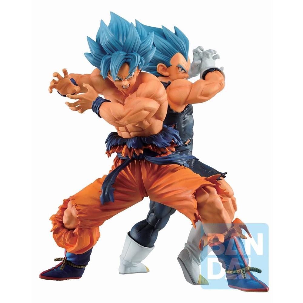 Bandai Ichiban Kuji Dragon Ball VS Omnibus Super A Prize Goku and Vegeta Super Saiyan God Super Saiyan Figures