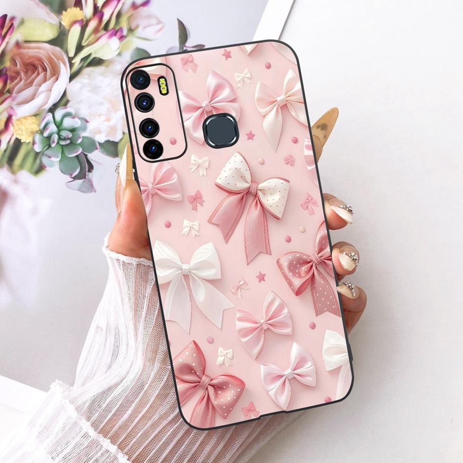 For Infinix Hot 9 Pro Case New Fashion Flower Soft Silicone Phone Cover For Infinix Note 7 Lite Cases Hot 9 Play Hot9 X655 Funda