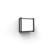 Qubo Anthracite Led 9.5w 4000k Ip54 Outdoor Wall Light