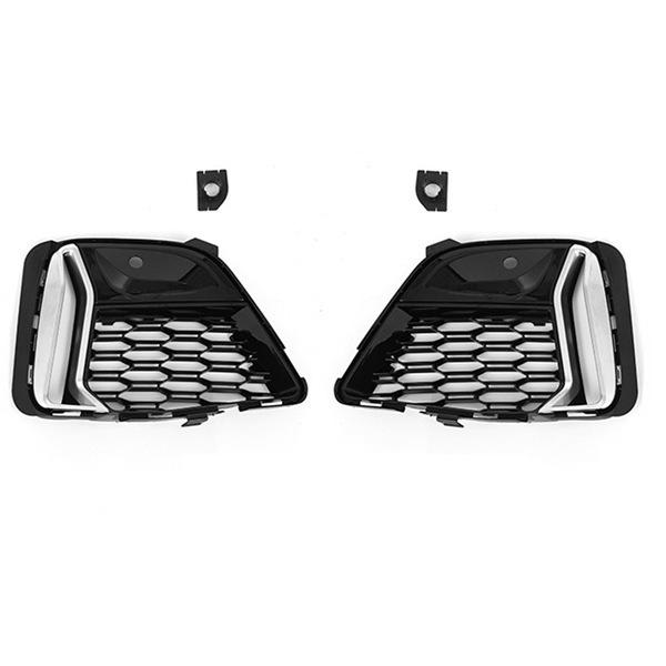 Pair of Fang Style Fog Light Grilles for 2019-2022 BMW 3 Series G20/G28 none