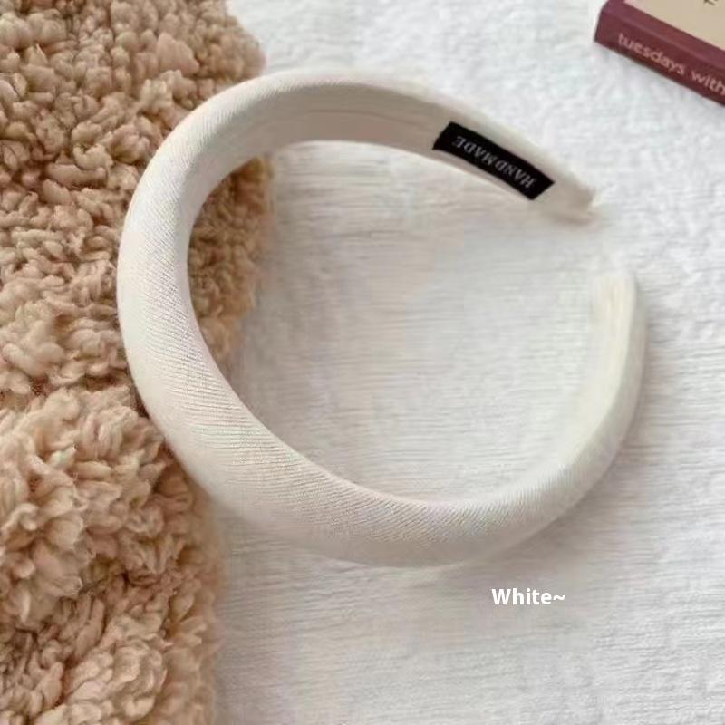 High Head Hairpin Sponge Headband Wide Brim Women's All-match Net Red Go Out Wash Face Hair Pressing Headband Headwear