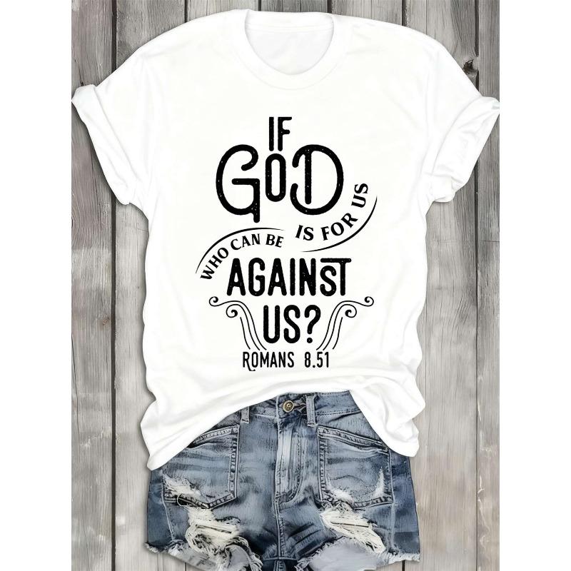

Women s Scriptural Faith Verse T-Shirt 100% Comfortable Loose Fit Casual Short Sleeve Round Neck Apparel with Scripture Quotes for Church, Prayer S белый