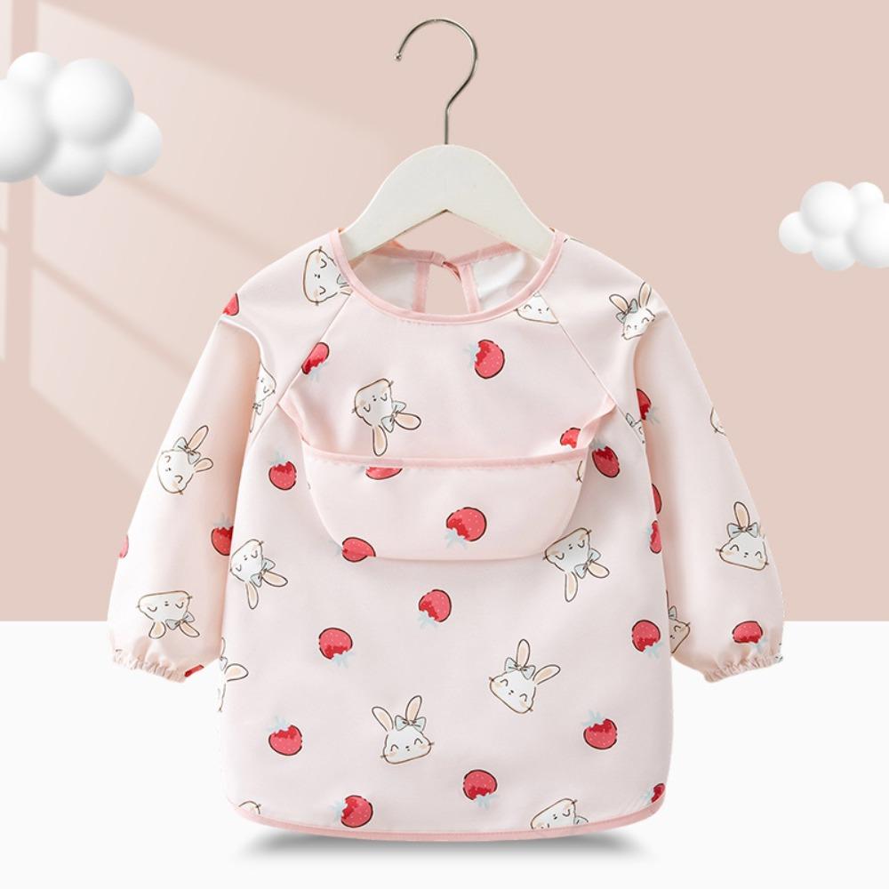 

Feeding Blouse Children Feeding Bib Waterproof Toddler Bibs New Baby Long Sleeve Apron 90 (Ages 0-2)