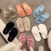 Foreign trade Mao Mao shoes women's 2025 autumn thick-soled new cross-haired slippers wear large size open-toed Internet celebrity home slippers