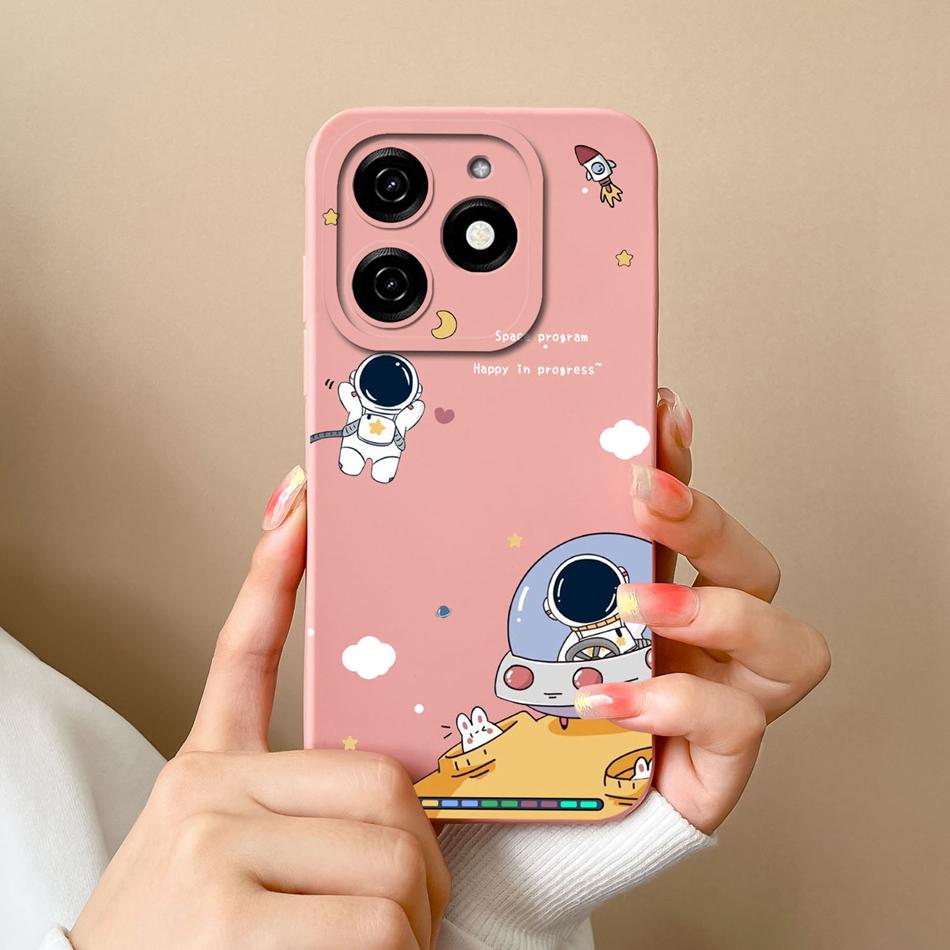 Für infinix Smart 8 Pro Plus Handyhülle Cooler Bär Weiches Flüssigsilikon Anti-Drop Vollschutz Stoßfänger Für infinix Smart8 HD Hülle