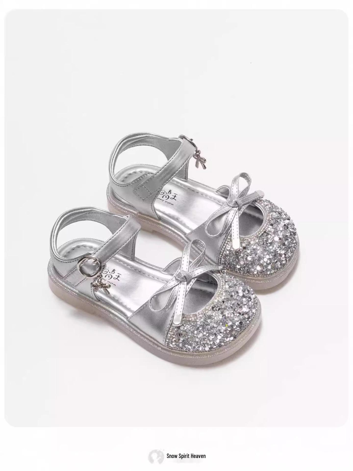 2026 Summer Crystal Princess Sandals - Closed-Toe Soft Sole for Baby Girls 24