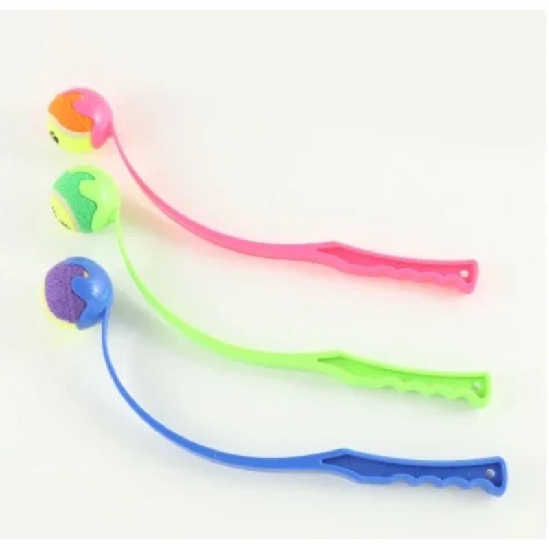 

Кий для метания домашних животных и игрушка для дрессировки собак Мяч для метания мячей Пусковая установка для собак на открытом воздухе Забавная обучающая игрушка для домашних животных Интерактивные аксессуары для собак 1pc pink