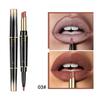 Double-Ended Lip Liner Lipstick Pencil Lip Combo- Moisturizing Semi-Matte Formula for Precise Lip Liner Definition and Color Filling