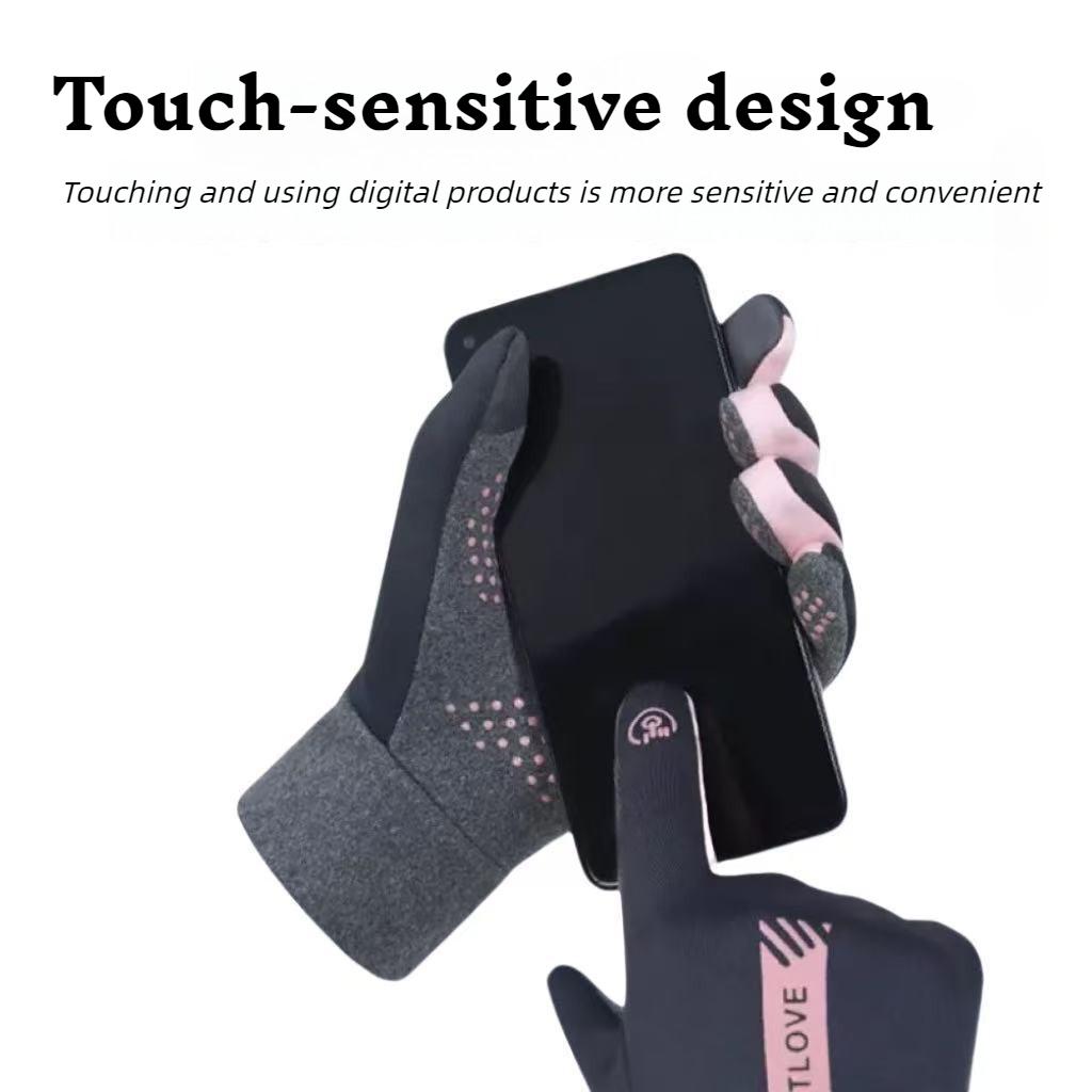USB Rechargeable Heated Gloves Adjustable Temperature Anti Slip Touch Screen Thickened Warm for Skiing Cycling Winter Outdoor