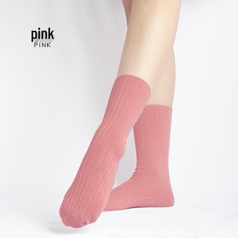 Mid-Calf Unisex Scrunchy Yoga and Ballet Socks - Cotton Dance Practice Socks One Size