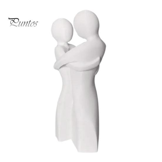 

Ваза Love Hugs из смолы, абстрактная скульптура для пары, ваза для обнимающейся пары, центральный элемент для каминного стола, обеденный стол, декор белый