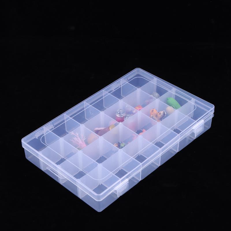 1/3 Stuks Sieraden Oorbellen Doos Container 15/18/24/28/30/36 Vakjes Transparante Plastic Compartiment Doos Schroef Gereedschap Opbergdozen