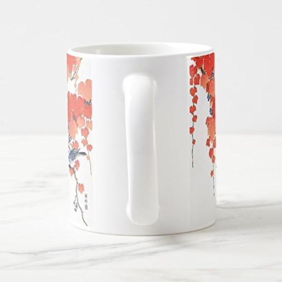Ohara Tree and Photo Mug Koson's "Paulownia Chickadee" Mug (Ukiyo-e Series) (B)