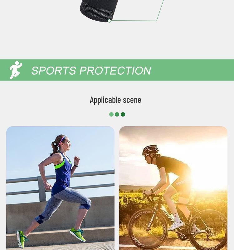 Professional Knitted Extended Knee Pads for Sports and Fitness
