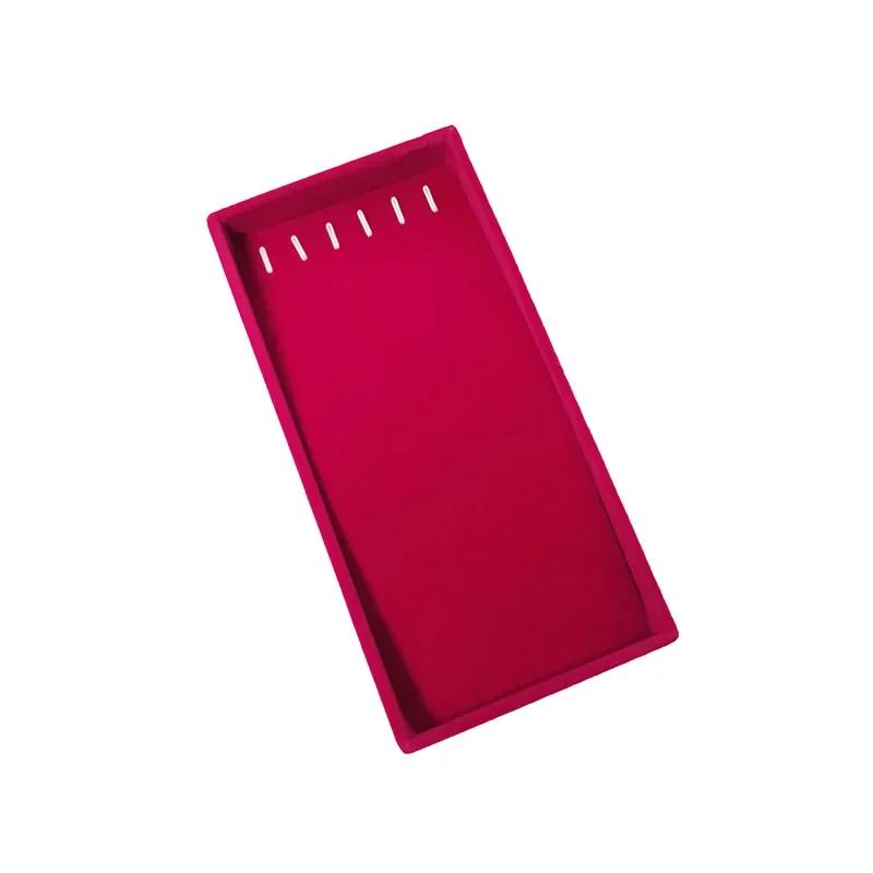 Multicolor Velvet Jewelry Tray Necklace Pendant Display Tray Jewelry Window Counter Tray Jewelry Tray 22*11cm