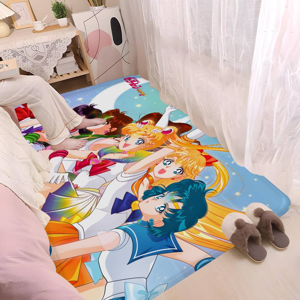 S-Sailor Girl M-Moon Floor Mat Nordic Style Home Doormat Bathroom-Toilet Mats Bedroom Hotel Decor Mat