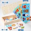 Wooden Dress-Up Puzzle: Four Little Rabbits & Bears 