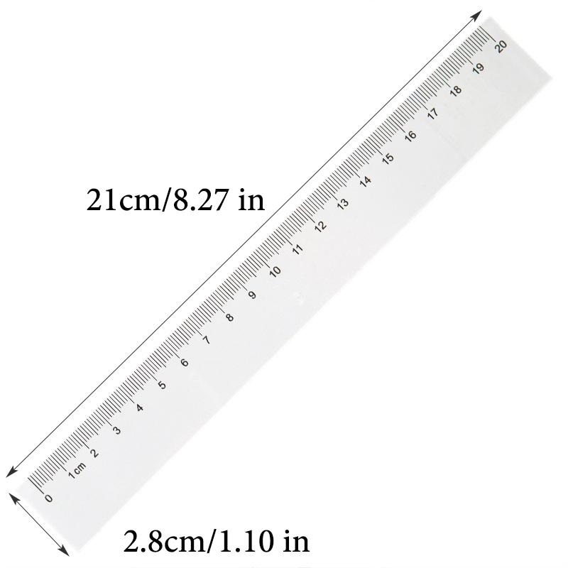Transparent Straight Ruler,20cm,30cm,40cm,50cm,High Precision Maths Drawing Measuring,Office Learning Stationery Supplies 9703