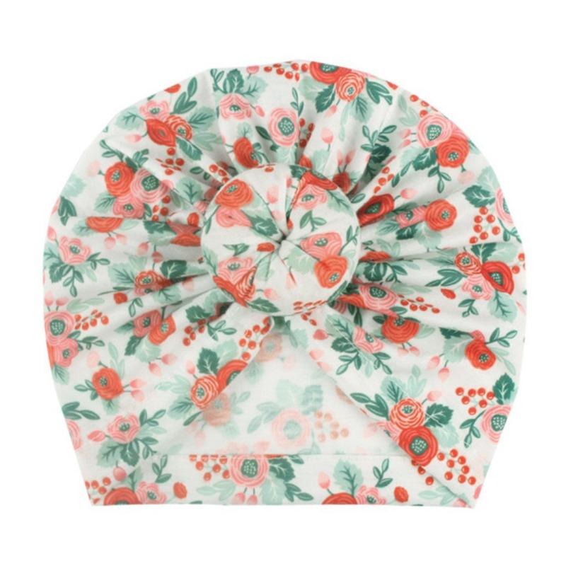 New baby pullover hat, cute printed donut children's hat, thin comfortable baby fetal hat