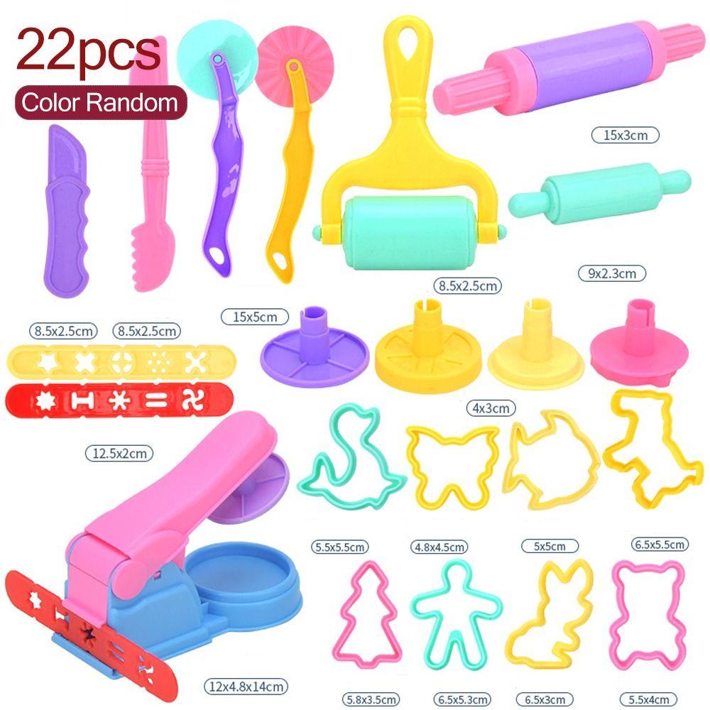 Kunststoff-Set Messerset Form Kinder Lernspielzeug 3D Kneteform Modellierknete Zubehör DIY Spielknete Werkzeugkasten