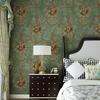 3D Pastoral Flower Non-woven Wallpaper Green European Style Bedroom Living Room Sofa TV Background Wallpaper Papel De Parede A&B