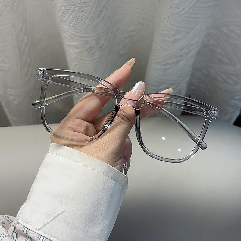 

Модные прозрачные компьютерные очки с защитой от синего света в винтажной ретро-оправе с большой квадратной оправой для женщин и мужчин, защитные очки для глаз