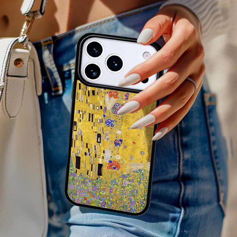 Gustav Klimt Art Phone Case For iPhone 17 Air 14 15 13 12 Max Cover For Apple 14 15 16 16e 11 Pro Max Plus