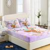 Cute Flower Deer Pattern Mattress Three-Piece Digital Printing Home Bedding Set