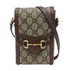 [Gebraucht] Horsebit 1955 Logo Canvas und Leder Handy Tasche - Sehr Gut #18FFJ92