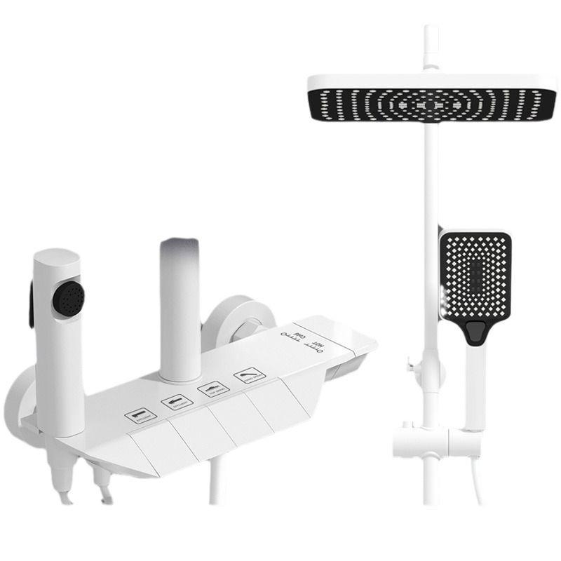 Intelligent All-Copper Digital Display Shower Set with Adjustable Temperature and Pressure for Home Use