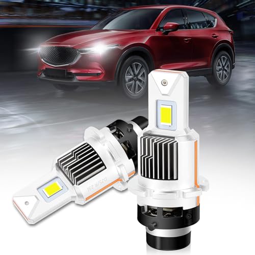 

[Форма OEM, совместимая для подключения] Светодиодная фара D4S, светодиодная лампа D4R, OEM HID к светодиодной фаре D4S, соответствует требованиям техосмотра, 6000K, 12000 лм, 2800