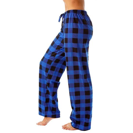 Women Pajama Pants Elastic Drawstring Waist Straight Wide Leg Casual Comfy Stretchy Sleep Bottoms Daily Wear
