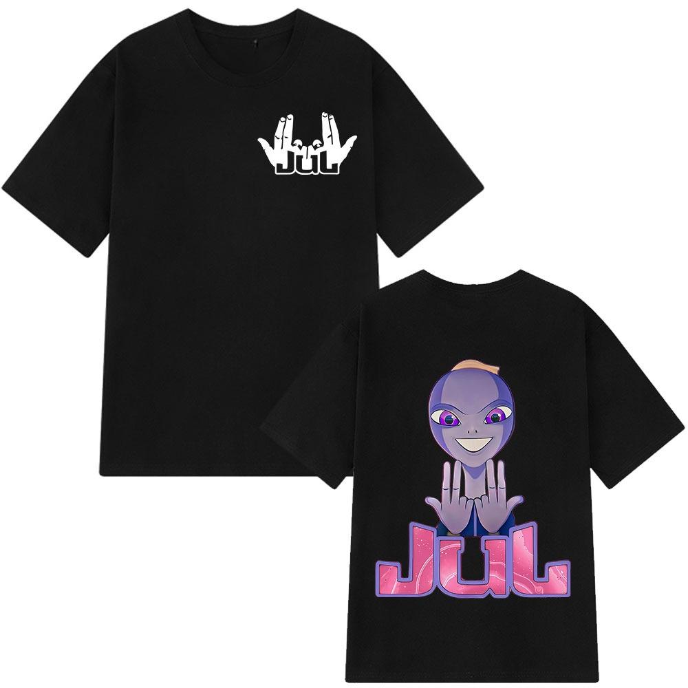 Rapper Jul Graphic Vintage Tshirt Unisex Women Fashion Hiphop T Shirt 2026 Summer New Shortsleeved Cotton Aesthetic Tshirts