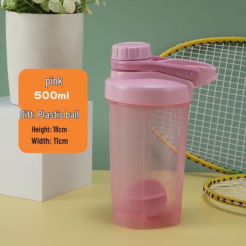 Protein Shaker Cup with Handle, Scale, and Screw Cap - Perfect for Mixing Milkshakes and Fitness Drinks