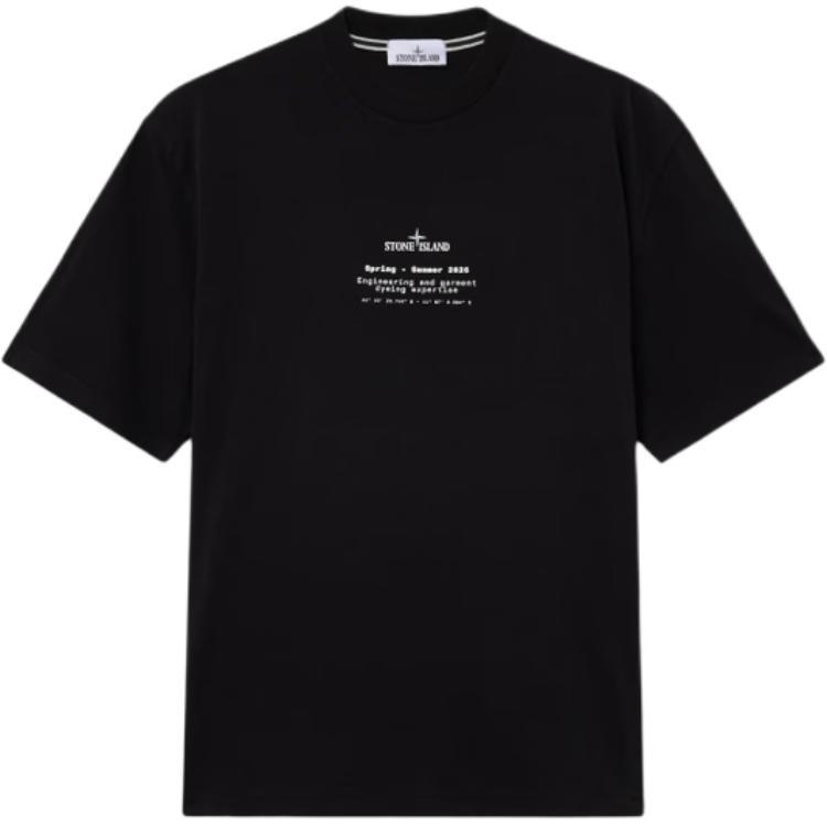 

Stone Island SS26 Весняно-літня колекція Футболка з круглим логотипом, з принтом, з круглим вирізом, унісекс, L1S152100001S0285-V0029 M