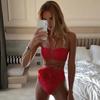 2024 European & American One-Piece Skirted Swimsuit: Flounce Tummy Control, Slimming & Sexy Wrap for Women