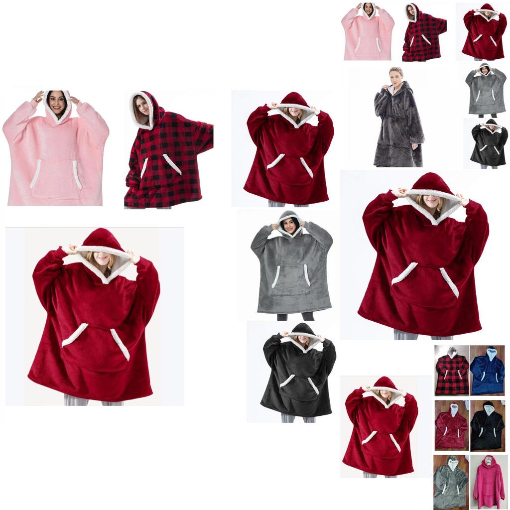 Warmer Hoodie Decke Übergroßes Plüsch-Sweatshirt Für Erwachsene Und Kinder Perfekt Für Zuhause Reisen Und Outdoor-Aktivitäten