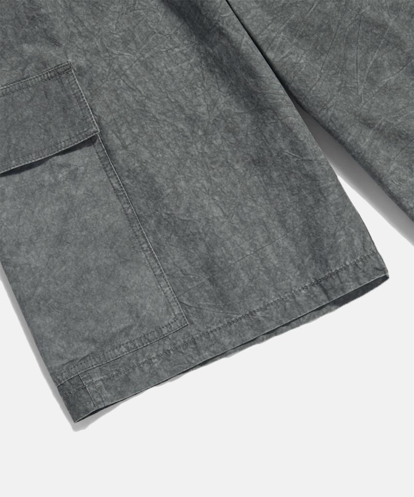 FIDO DIDO Vintage Washing Cargo Bermuda Pants Charcoal