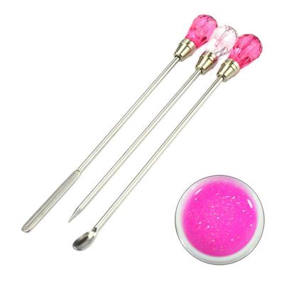 3 Stuks Nail Art Roerstaafjes Tools UV Gel Polish Acryl Poeder Menggereedschap