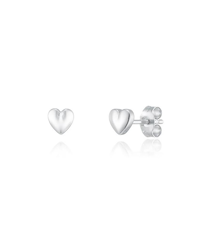 Lloyd Volume Heart Silver Earrings Lles24361U