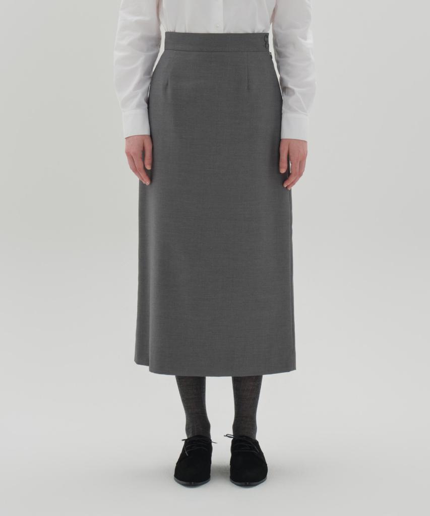 JUN BY JUN K Classic H-Line Skirt_Gray