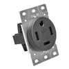Heavy Duty 1460DF 60Amp Industrial Power Outlet NEMA 14-60R Receptacle with Corrosion Resistant 4 Hole Receptacle Socket