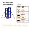Foldable Remote-Control Electric Lifting Platform - Portable, Small, Movable Scaffold for Cargo, Hand, and Foot Operation