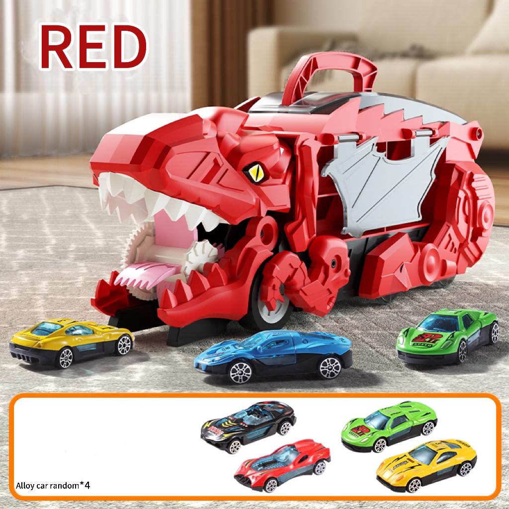 Large Dinosaur Devouring Car Toy Tyrannosaurus Rex Storage Toy Car Boy Sliding Inertia Alloy Ejection Transport Car Birthday Gif for Daily Use